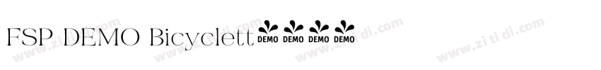 FSP DEMO Bicyclett字体转换 FSP DEMO Bicyclett字体转换